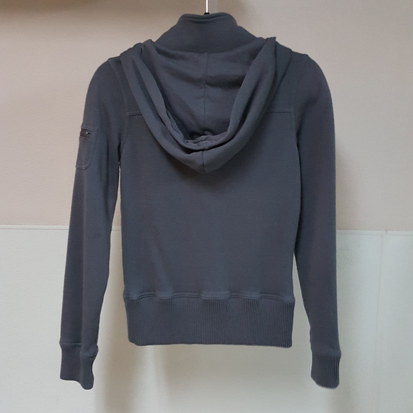 XS FOX MOTORCYCLE RACING CHARCOAL GRAY JACKET SWEATER HOODIE - Picture 3 of 10